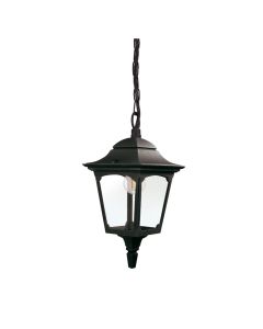 Chapel 1 Light Mini Chain Lantern - Black
