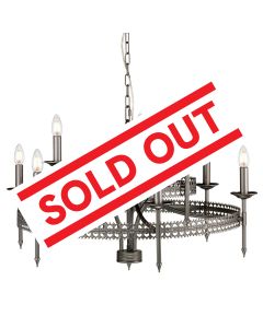Crown 9 Light Chandelier - Iron Gate
