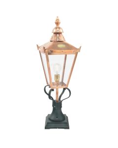 Chelsea 1 Light Pedestal Lantern - Copper