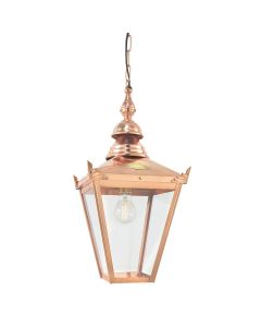 Chelsea 1 Light Chain Lantern - Copper