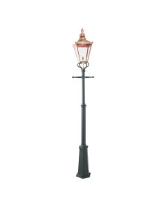 Chelsea 1 Light Grande Lamp Post - Copper & Black