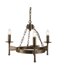 Cromwell 3 Light Chandelier - Old Bronze