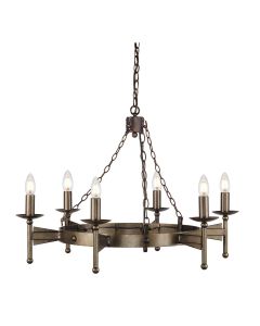 Cromwell 6 Light Chandelier - Old Bronze