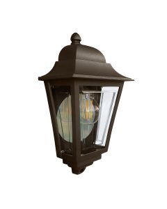 Deco Lane 1lt Half Wall Lantern - Bronze