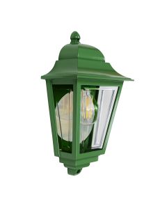 Deco Lane 1lt Half Wall Lantern - Green