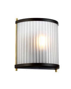 Corona 1 Light Wall Light - Museum Bronze Dark Brown Painted / Aged Brass