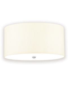 Fletcher 18" Flush - Polished Chrome with Ivory Shade