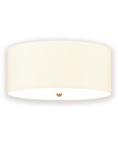 Fletcher 22" Flush - Aged Brass with Ivory Shade
