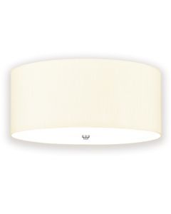 Fletcher 22" Flush - Polished Chrome with Ivory Shade