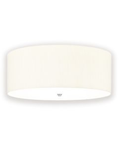 Fletcher 26" Flush - Polished Chrome with Ivory Shade