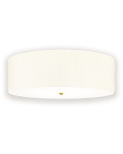 Fletcher 30" Flush - Aged Brass with Ivory Shade