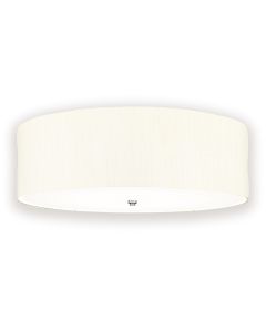 Fletcher 30" Flush - Polished Chrome with Ivory Shade