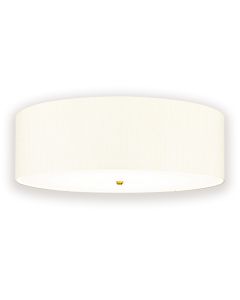 Fletcher 34" Flush - Aged Brass with Ivory Shade