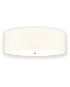 Fletcher 34" Flush - Polished Chrome with Ivory Shade