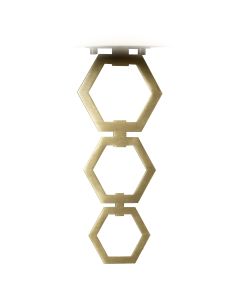 Hexfin Aged Brass finial