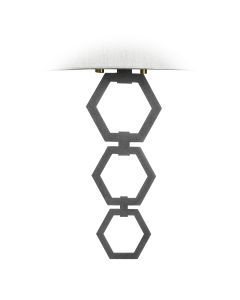 Hexfin Graphite finial