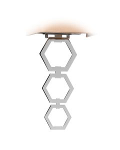 Hexfin Polished Chrome finial