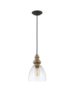 Matrimonio 1 Light Pendant - Driftwood / Dark Weathered Zinc