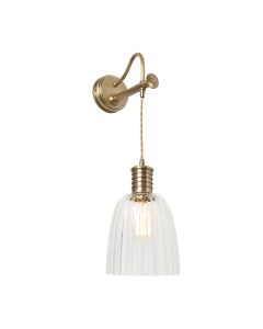 Douille 1 Light Wall Light - Aged Brass