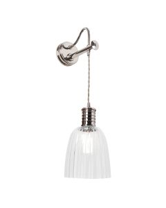 Douille 1 Light Wall Light - Polished Nickel