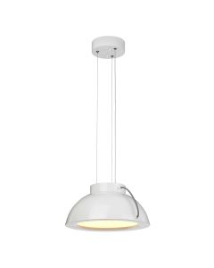 Europa 1 Light Medium LED Pendant - White Painted