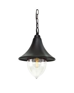 Firenze 1 Light Chain Lantern - Black