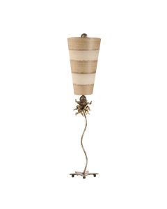 Anemone 1 Light Table Lamp - Creme and Tan