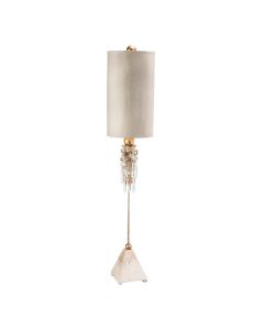 Madison 1 Light Table Lamp - Putty Patina, Gold Leaf with Putty Patina Shade