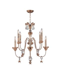Mignon 8 Light Chandelier - Gold and Silver