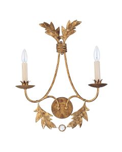Sweet Olive 2 Light Wall Light - Gilded Gold
