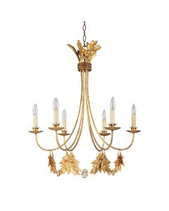 Sweet Olive 6 Light Chandelier - Gilded Gold