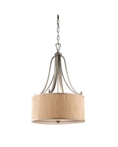 Abbey 3 Light Pendant - Silver Sand