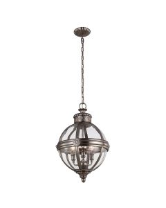 Adams 3 Light Pendant Chandelier - Antique Nickel