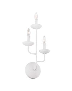 Annie 3 Light Wall Light - Textured Plaster White