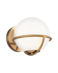 Apollo 1 Light Wall Light - Burnished Brass