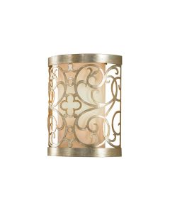 Arabesque 1 Light Wall Light - Silver Leaf Patina