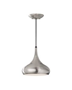 Beso 1 Light Medium Pendant - Brushed Steel