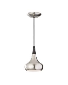 Beso 1 Light Mini Pendant - Brushed Steel