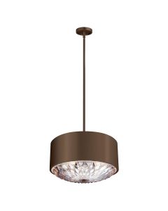 Botanic 4 Light Pendant - Dark Aged Brass
