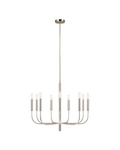 Brianna 9 Light Chandelier - Polished Nickel
