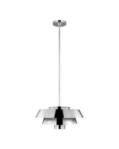 Brisbin 1 Light Pendant - Polished Nickel