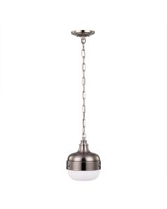 Cadence 1 Light Mini Pendant - Polished Nickel / Brushed Steel