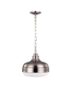 Cadence 2 Light Pendant - Polished Nickel / Brushed Steel