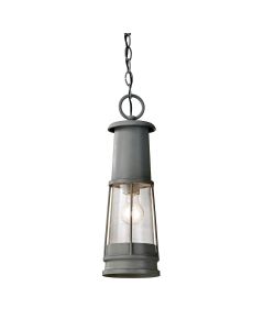 Chelsea Harbor 1 Light Chain Lantern - Storm Cloud