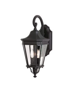 Cotswold Lane 2 Light Medium Wall Lantern - Black