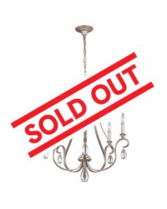 DeWitt 5 Light Chandelier - Sunrise Silver