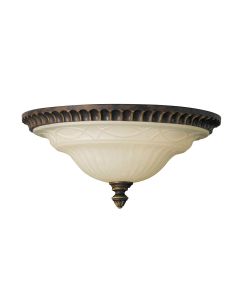 Drawing Room 2 Light Flush - Walnut