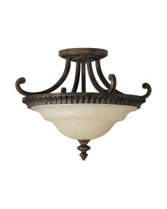Drawing Room 2 Light Flush - Walnut