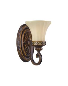 Drawing Room 1 Light Wall Light - Walnut