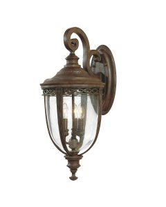 English Bridle 3 Light Large Wall Lantern - British Bronze